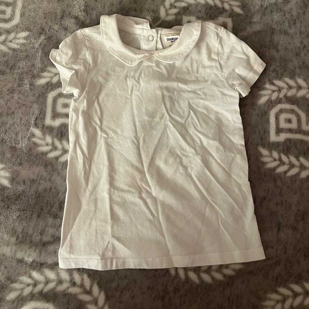 Cute collard shirt for toddlers from Oshkosh ,Size:2T